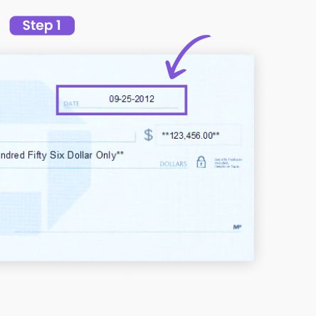 How to write a check: Step 1