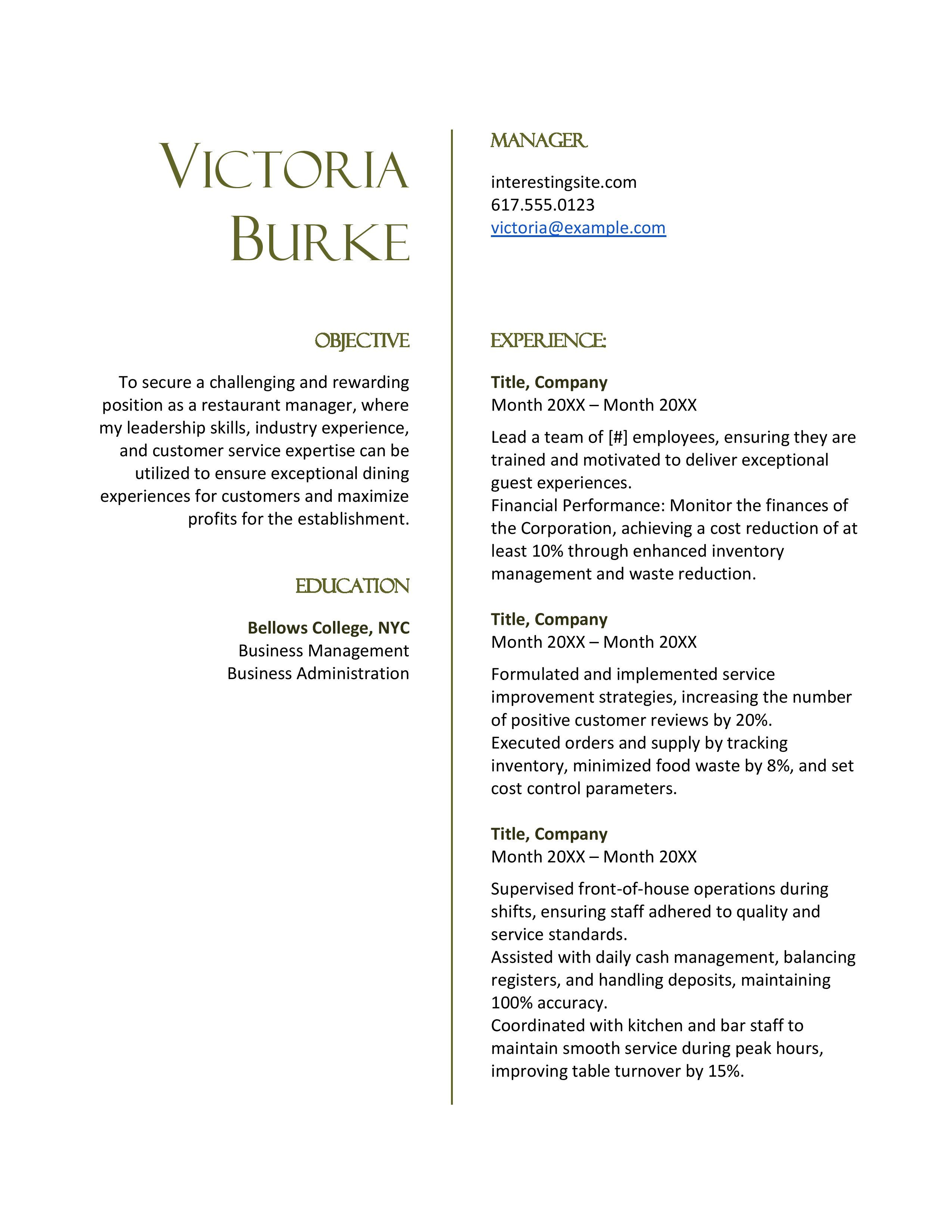 Restaurent manager resume template 2.jpg